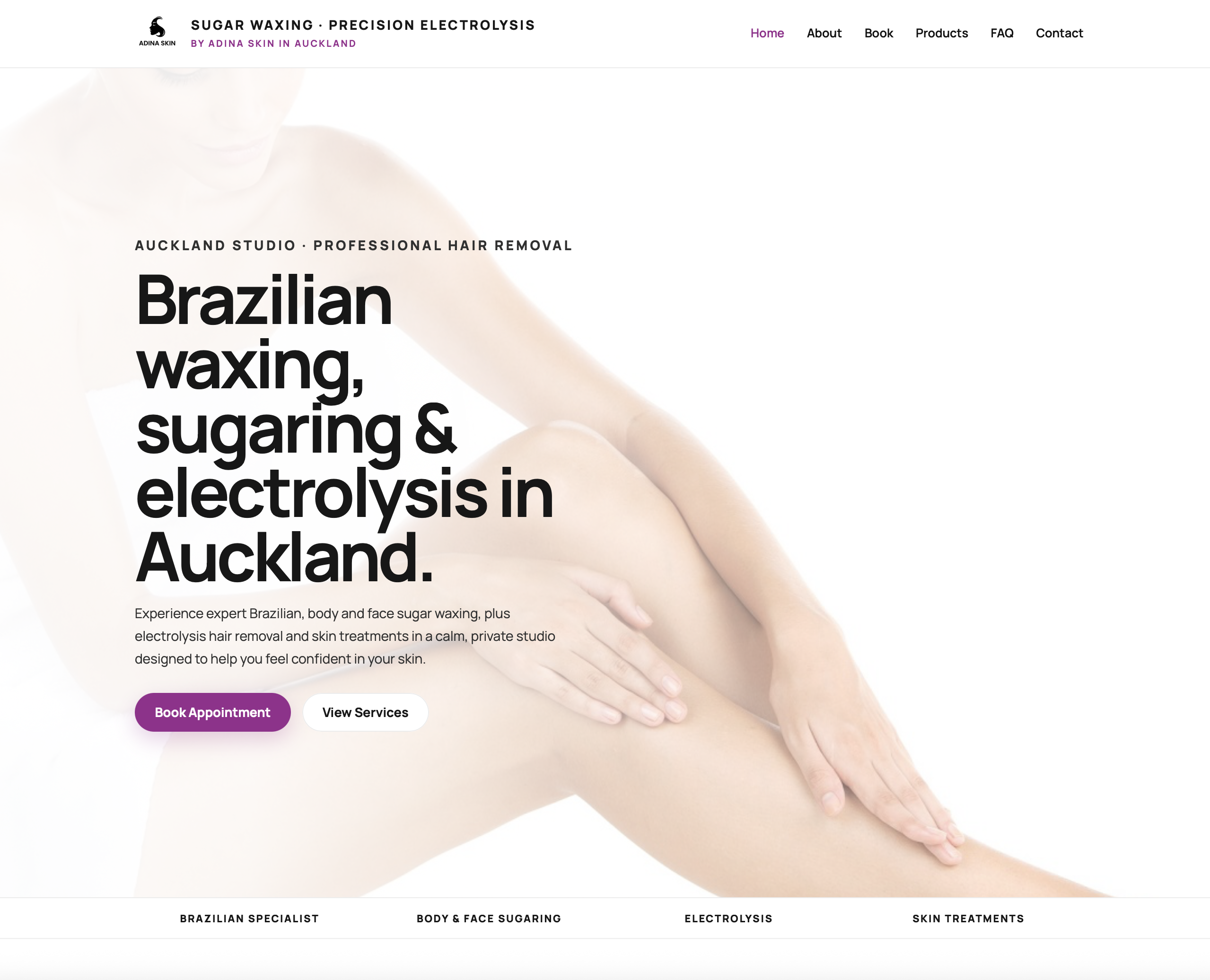 Adina Skin home page